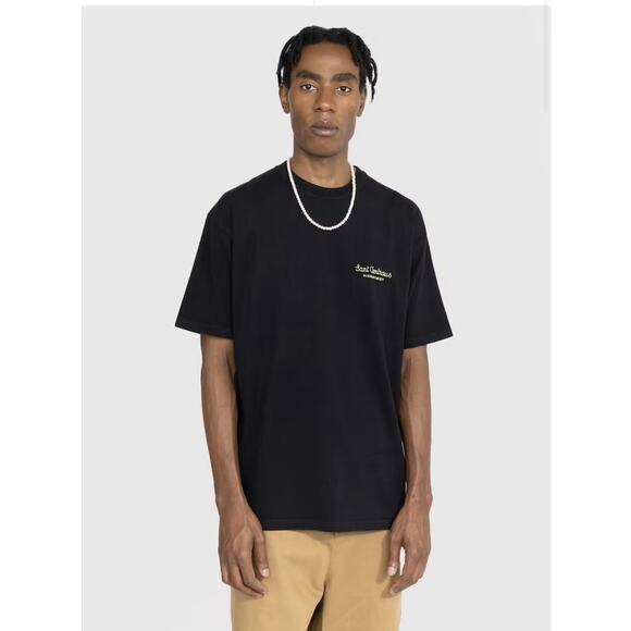 Highsnobiety x Sant Ambroeus | Men's Black Cotton T-Shirt Size Medium - Picture 1 of 8